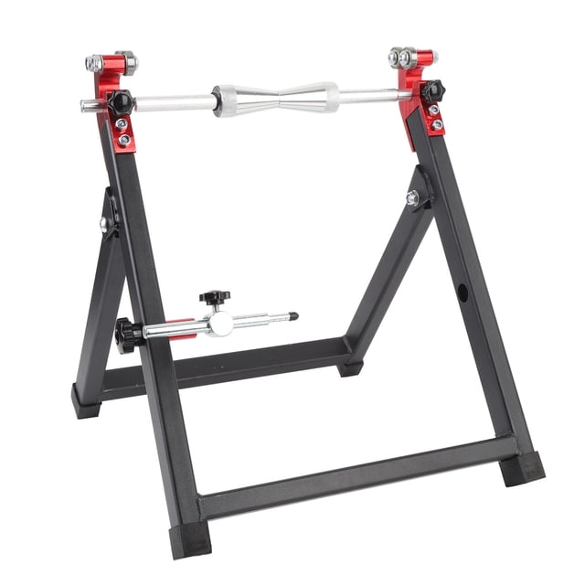 Motorcycle Wheel Truing Stand, Portable Easy To Operate Motorcycle Wheel Balancer Stand Foldable High Stability Efficient for Sport Dirt Bikes