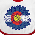 thumbnail image 4 of Inktastic Colorado Flag Sunflower Boys or Girls Baby Bib, 4 of 4