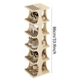 thumbnail image 2 of Estante de soporte de zapatos de múltiples capas ahorro de espacio de plástico independiente para sala de estar, 2 of 5