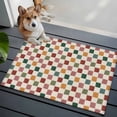 thumbnail image 3 of Rectangle Area Rugs 2 x 3 Ft, Colorful Checkered Non-Slip Residential Carpet, Vintage Plaid Grid Geometric Beige Indoor Crawling Mats Runner Rugs for Living Room/Dining Room/Bedroom, 3 of 8