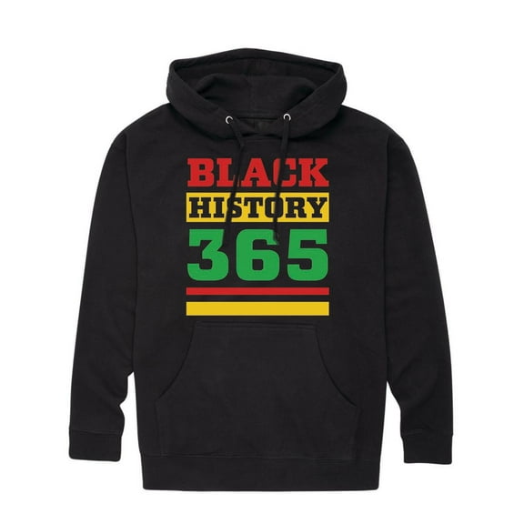Instant Message - Black History 365 - Adult Pullover Hooded Fleece Sweatshirt