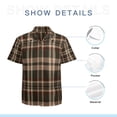 thumbnail image 7 of High Quality Hawaiian Shirts for Men Short Sleeve Aloha Beach Shirt Floral Summer Casual Button Down Shirts Blouses E5N3GJ, 7 of 7