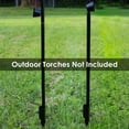 thumbnail image 7 of Sunnydaze Black Steel Outdoor Lawn Torch Stakes (4 Count), 7 of 7