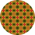 thumbnail image 1 of Ahgly Company Machine Washable Indoor Round Transitional Tomato Red Area Rugs, 3' Round, 1 of 7