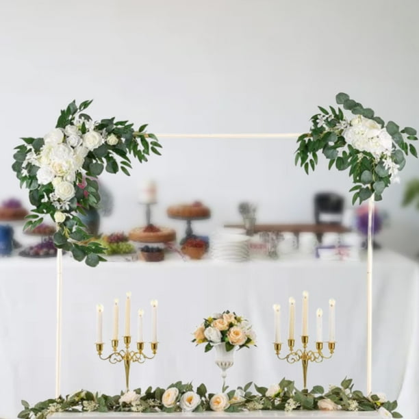 Marco de arco para mesa,Soporte para varillas sobre la mesa ajustable y multiusos,Arco de mesa ajustable con marco de arco para mesa,Soporte para telón de fondo Soporte para arco de Grande