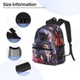 thumbnail image 5 of Picia Astronaut In Cosmic Garden Large Capacity Backpack Classic Style Backpack Casual Backpack Water-Resistant School Work Travel Outdoor Backpack, 5 of 8