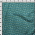 thumbnail image 4 of oneOone Georgette Viscose Teal Blue Fabric Asian Japanese Floral Quilting Supplies Print Sewing Fabric By The Yard 42 Inch Wide, 4 of 4