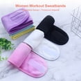 thumbnail image 2 of Bandas para el sudor de entrenamiento para mujer Bandas para el cabello a prueba de sudor deporti CACAGOO venda, 2 of 7
