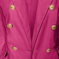 thumbnail image 5 of SwiftWear Women's Double Breasted Blazer Vintage Button Down Jacket Professional Work Casual Dressy Suit​, Hot Pink, 5 of 5