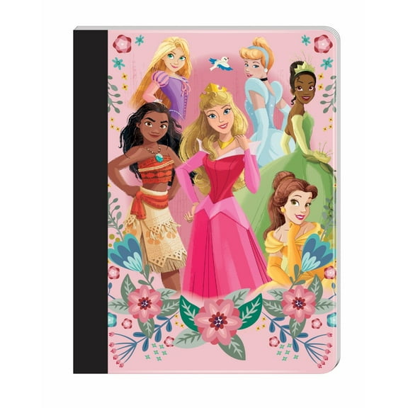 Disney Princess Composition Writing Notebook, 9.75 in, 100 Sheets, Wide Ruled, Multi-Color