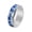Silver, variant on Men's Stainless Steel Fantasy Ocean Fish Ring Anxiety Relieves Strees Ring 8MM Black Size 12
