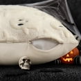 thumbnail image 2 of decorUhome Halloween Throw Pillow Covers 18x18 Pack of 2, Soft Plush Faux Wool Couch Pillow Covers, Cream White (Pillow Cover Only, No Inserts Included), 2 of 9
