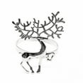 thumbnail image 2 of Christmas Napkin Rings Set of 6, Gold/Silver Xmas Tree Snowflake Elk Napkin Holder Rings for Christmas Wedding Holiday Dinner Table Decoration, 2 of 4