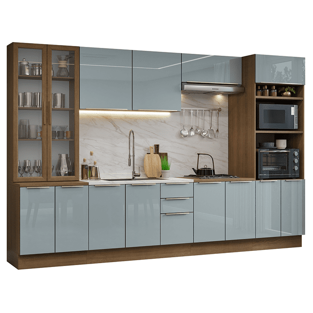 Cocina Integral Completa Armario de Vidrio Madesa Lux MG 03