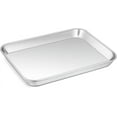thumbnail image 1 of Joyair 9 Inch Toaster Oven Baking Pan, Professional Stainless Steel Small Bakeware Metal Tray for Roasting & Grilling, Bake Cookie/Bacon/Bread, Rust-Free & Non-Toxic, Dishwasher Safe & Easy Clean, 1 of 7