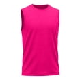 thumbnail image 2 of UACY Kids Boys Plain Sleeveless Tank Tops Tween Boys Summer Athletic Casual Crew Neck Soft Undershirt Autumn Versatile Tees (Hot Pink, 6-7 Years), 2 of 7