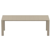 Siesta ISP774-DVR 70 - 86 in. Vegas Dining Extendable Table Dove Gray