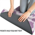 thumbnail image 3 of Pink and Purple Of Leopard Print Hot Yoga Mat Towel Non Slip for Hot Yoga - Quick-Drying Yoga Mat Cover with 4 Corner Pockets with Travel Bag - Hot Yoga Towel Non Slip 74"x26", 3 of 6