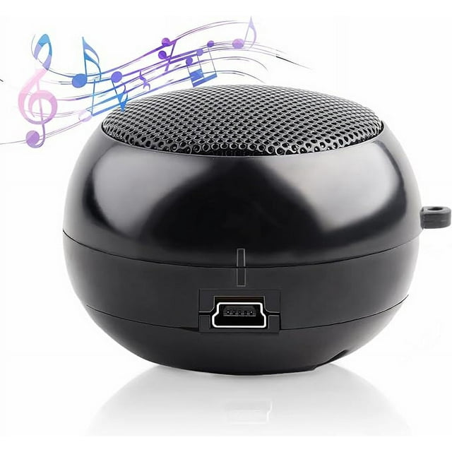 Mini Haut-Parleur, Haut-Parleur Portable avec Entrée Audio 3.5mm aux Batterie Intégrée 180mah pour Ordinateur Portable Lecteur MP3 Cellulaire