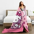 thumbnail image 4 of Hello Kitty Throw Blanket, Cozy Flannel Blankets For Boys Girls, Super Soft Warm Blanket For Couch Sofa Bed, 4 of 9