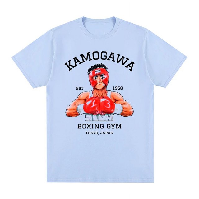 Vintage T-shirt Cotton Men KBG Hajime no Ippo T shirt New TEE TSHIRT Womens tops Oversized T-Shirt