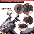 thumbnail image 4 of Universal Adjustable Clip On Windshield Extension Spoiler Wind Deflector Smoke, 4 of 5