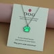 thumbnail image 3 of Collar de cadena de perlas, collar luminoso con forma de perro y tarjeta para mujer, colgante deslumbrante con forma de tarjeta, collares largos de perlas para mujer., 3 of 3