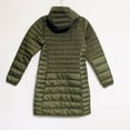 thumbnail image 3 of Columbia Womens McKay Lake Long Hooded Down Jacket with Pockets (XS, Olive), 3 of 6