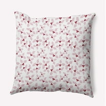 18" x 18" Simply Daisy Holly Bush Polyester Indoor/Outdoor Pillow, Light Pink Qty 1