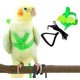 thumbnail image 1 of Diseño de entrenamiento ajustable antimordeduras, cuerda de nailon para pájaros con linda ala para loros, adecuado para escarlata, keck, mini guacamayo y pájaros del mismo tamaño (verde) JM, 1 of 5