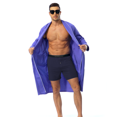 thumbnail image 4 of MAYFISH Mens Boxer Shorts Underwear Made from Bamboo Rayon Loose Breathable Boxers for Men with Button Fly(3C,M), 4 of 6