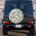 thumbnail image 3 of Kdxio Fathers day for Tire Cover Wheel Protectors Tyre Covers Weatherproof Wheel Covers Universal Fit for Trailer Rv SUV Truck Camper Travel Trailers 15 inch, 3 of 8