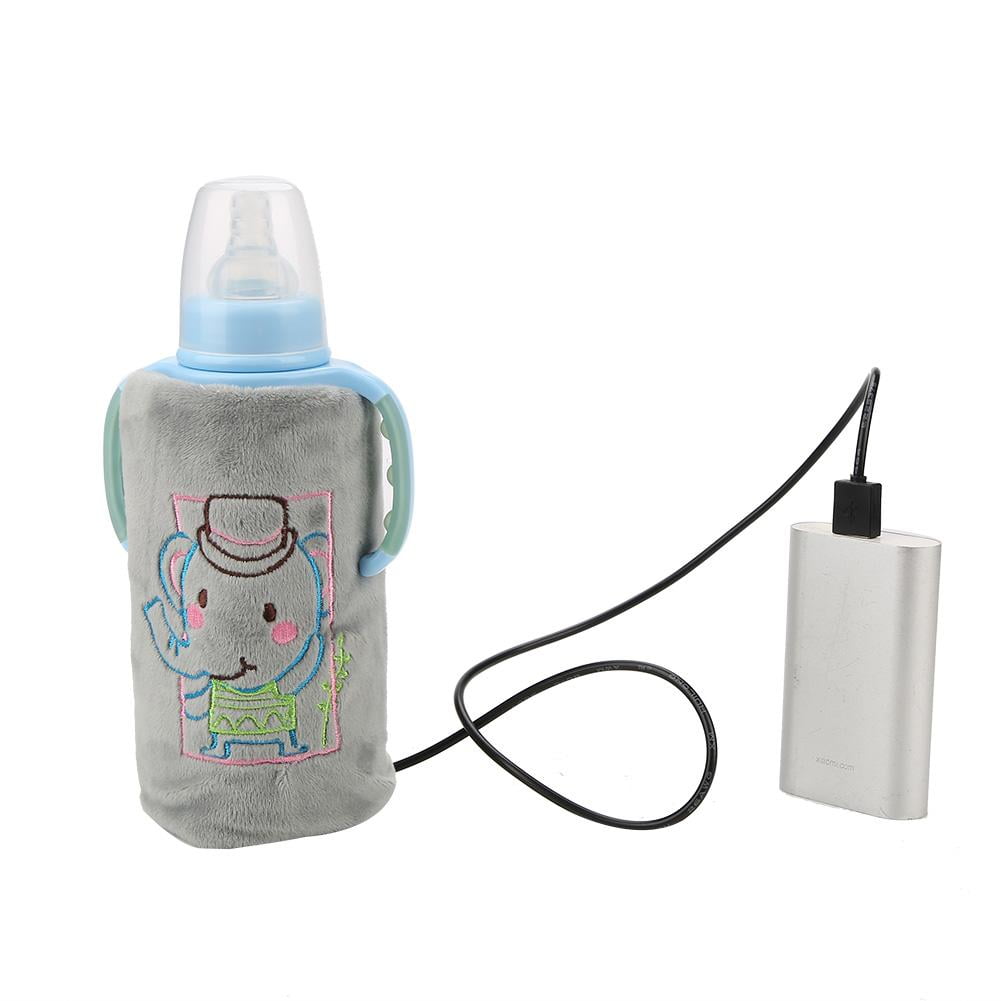 Mgaxyff USB Portable Travel Mug Milk Warmer Heater Bottle