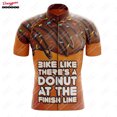 thumbnail image 3 of Maillot de ciclismo Donut Give Up para hombre, manga corta, reflectante, para ciclismo de montaña, para descenso, equipo profesional, novedad de verano, 3 of 5