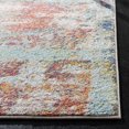 thumbnail image 3 of SAFAVIEH Prism Isaija Abstract Distressed Area Rug, Cream/Light Aqua, 5'1" x 7'6", 3 of 9