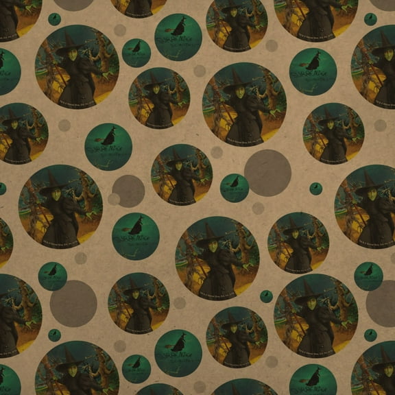 Wizard of Oz Wicked Witch Character Premium Kraft Gift Wrap Wrapping Paper Roll
