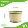 thumbnail image 2 of 16 oz Food Container Bowls | Tree-Less™ Compostable Paper, 2 of 3