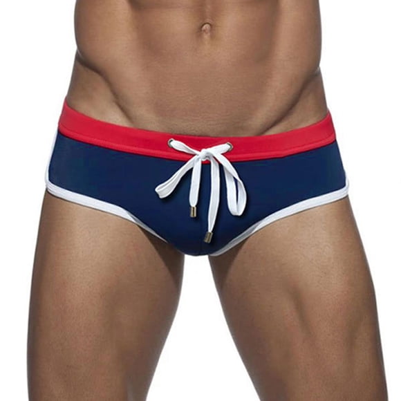 Kakii Men's Quick Dry Swim Briefs Bikini Swimsuit Board Shorts with Adjustable Drawstring