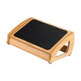 thumbnail image 3 of Reposapiés de madera para debajo del escritorio, cómodo reposapiés, reposapiés para dormitorio, juegos, sala de estar, viajes y hogar., 3 of 8