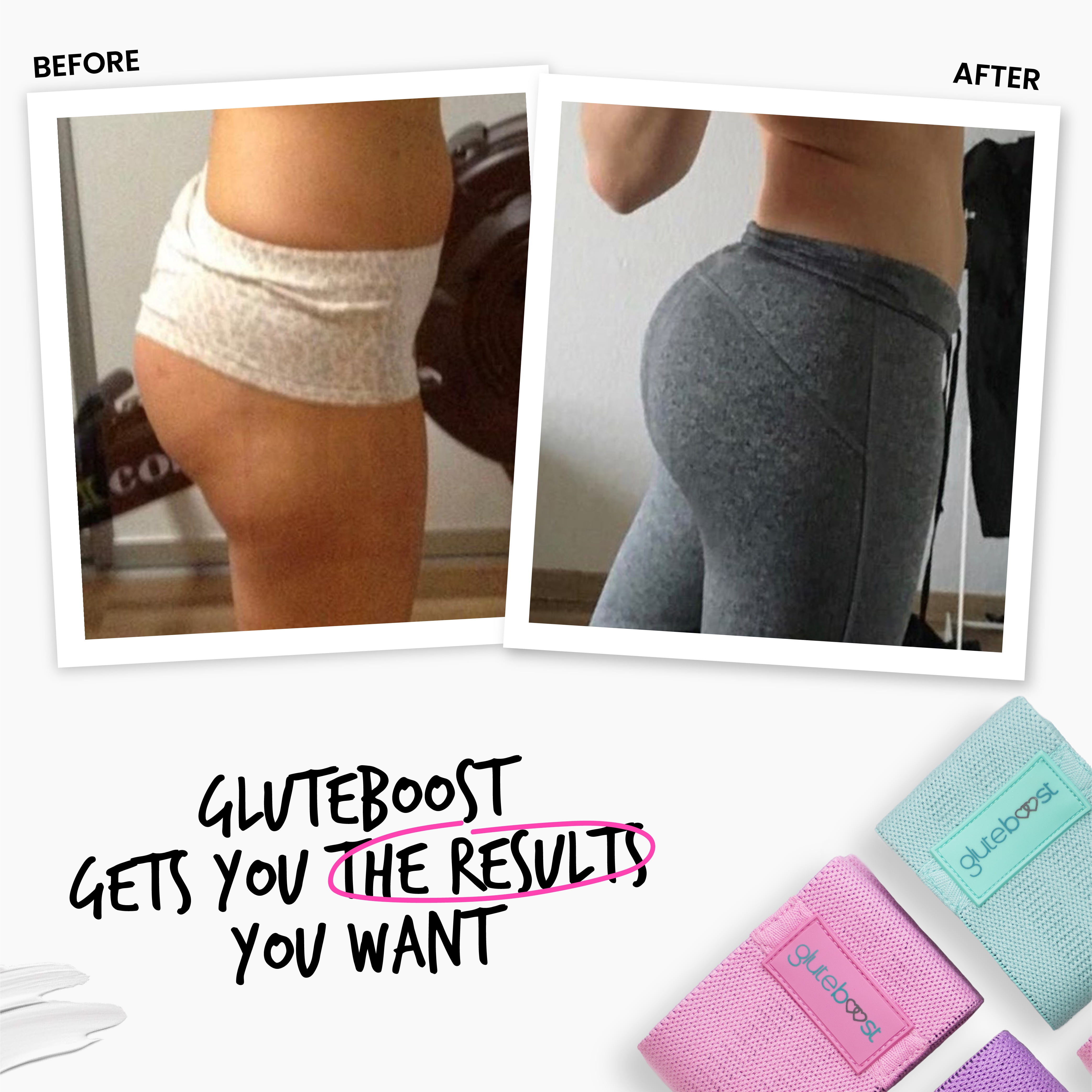 Booty band workout before and online after