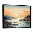 thumbnail image 2 of Designart "Beach Scandinavian silence I" Nautical & Beach Floater Framed Wall Art Living Room, 2 of 7