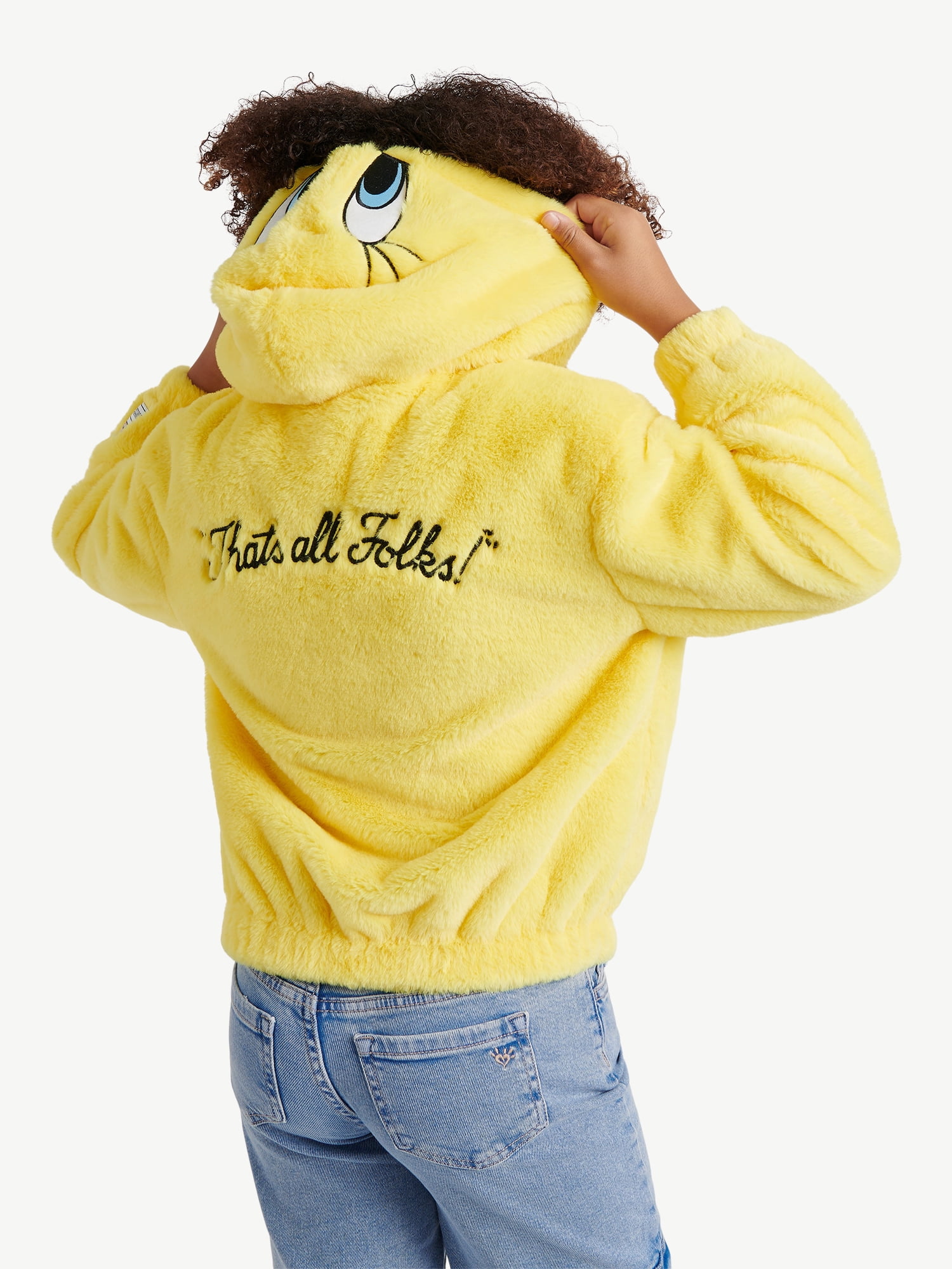 Justice Girl's Looney Tunes Hooded Fleece Jacket, Sizes XS - XL