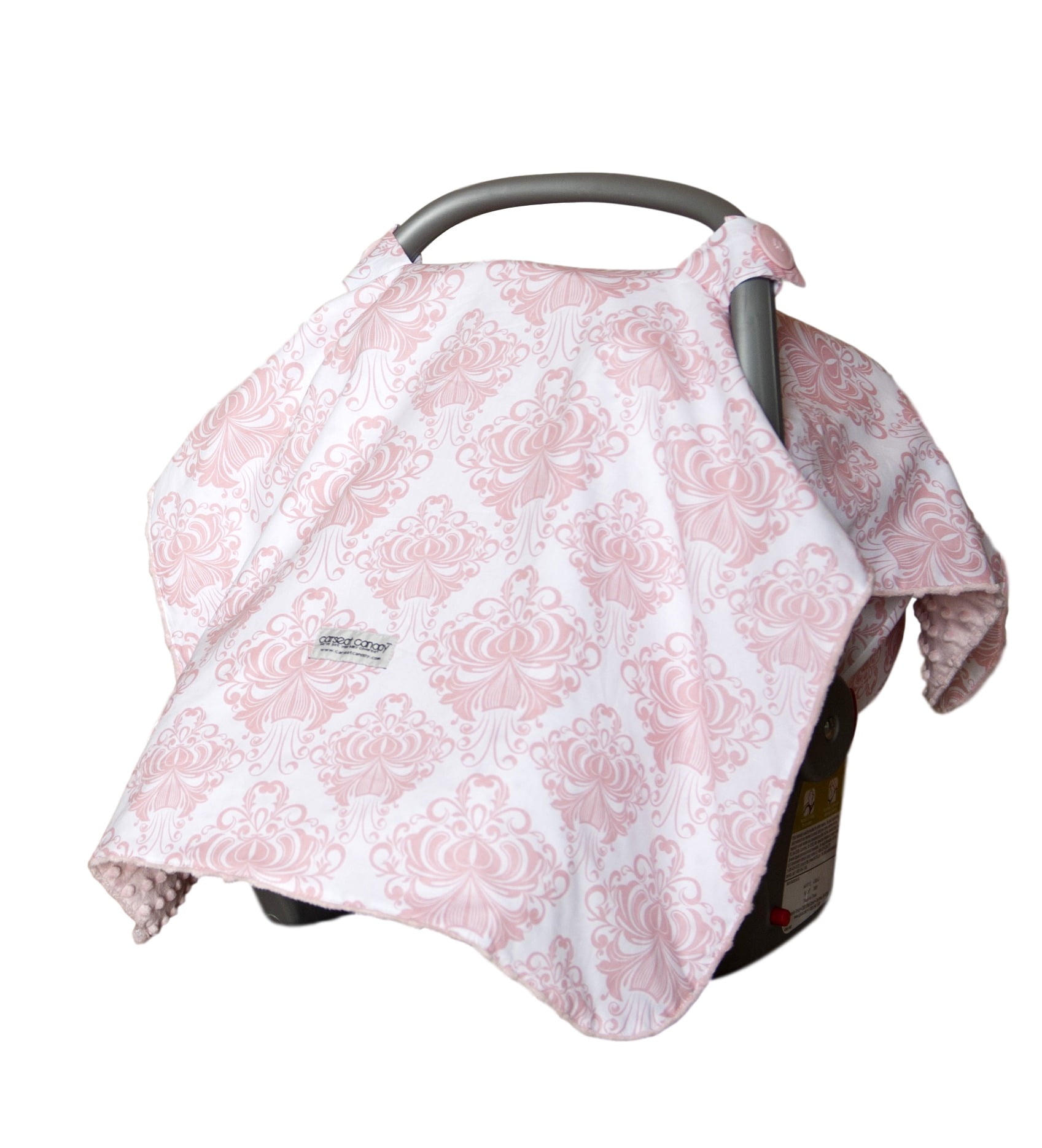 Carseat Canopy Baby Car seat Cover Blanket with Minky interior Angelina