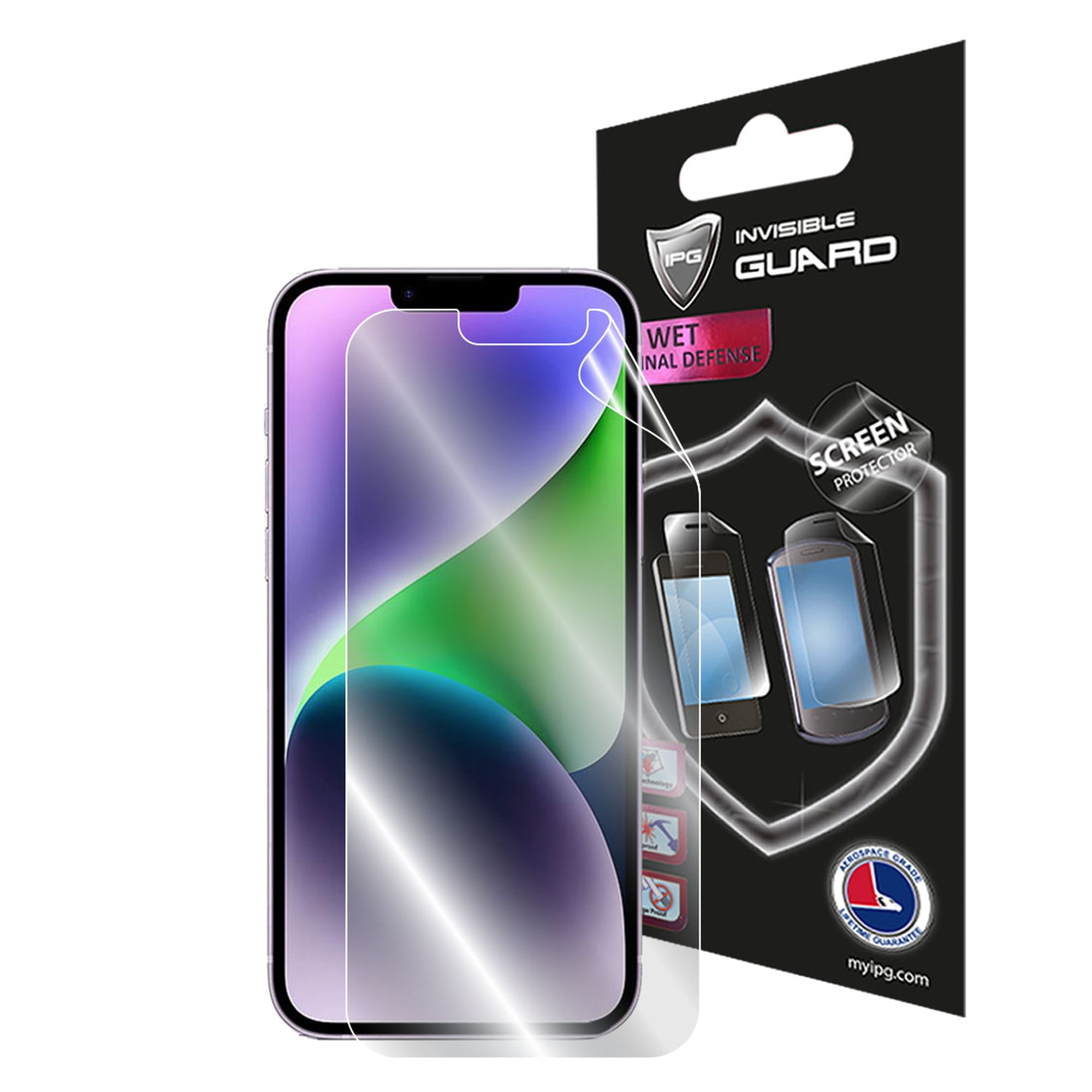 IPG For iPhone 14 PLUS SCREEN Protector Invisible Touch Screen Sensitive Ultra HD Clear Film Anti Scratch Skin Guard - Smooth/Self-Healing/Bubble -Free Screen