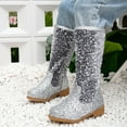 thumbnail image 6 of Chenyee Girls Knee High Boots Fashion Gitter Sparkly Mid Calf Riding Dress Booties for Toddler, 6 of 7