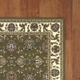 thumbnail image 3 of Green Ivory Machine Woven Traditional Octagon Indoor Area Rug, 3 of 3