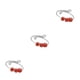 thumbnail image 2 of sweethay Lovely Ring Metal Fidget Anillos con cuentas Ajustable Ligero Apertura Anillo de dedo Joyería impermeable Mujeres Niñas Rojo Type1 NO1, 2 of 6