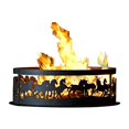 thumbnail image 2 of P&D Metal Works Mustangs Anneau de Feu Taille : Moyen, 2 of 4