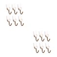 thumbnail image 1 of Ounissouiy 6 Pieces Kitchen Storage Hangers Removable Organizer Household Towel Keys Wall Plastic Seamless Sticky Hooks Holder uno 2Conjunto, 1 of 6