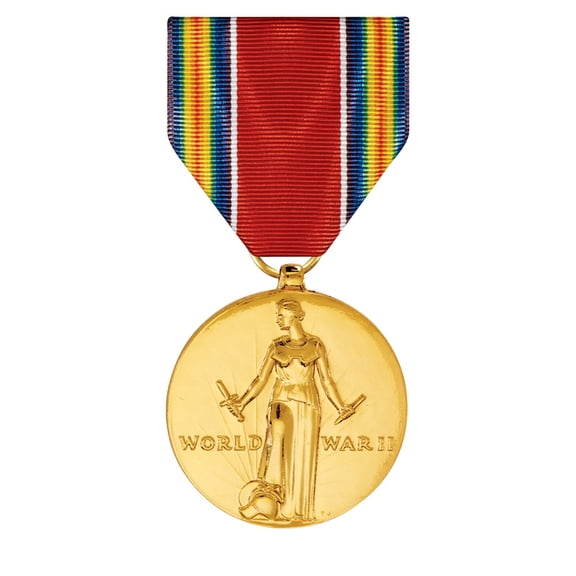 World War II Victory Medal Full Size Anodized